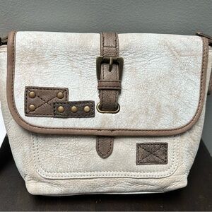 NWT Myra Bag Stylish Cream and Brown Bag